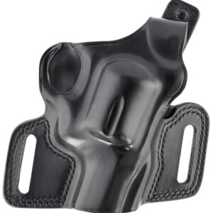 Galco SIL126B Silhouette OWB Black Leather Belt Slide Fits S&W N Frame Fits 2-4" Barrel Right Hand
