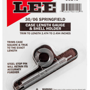 Lee Precision 90140 Case Length Gauge 30-06 Springfield Steel Works With Zip Trim Includes Shell Holder