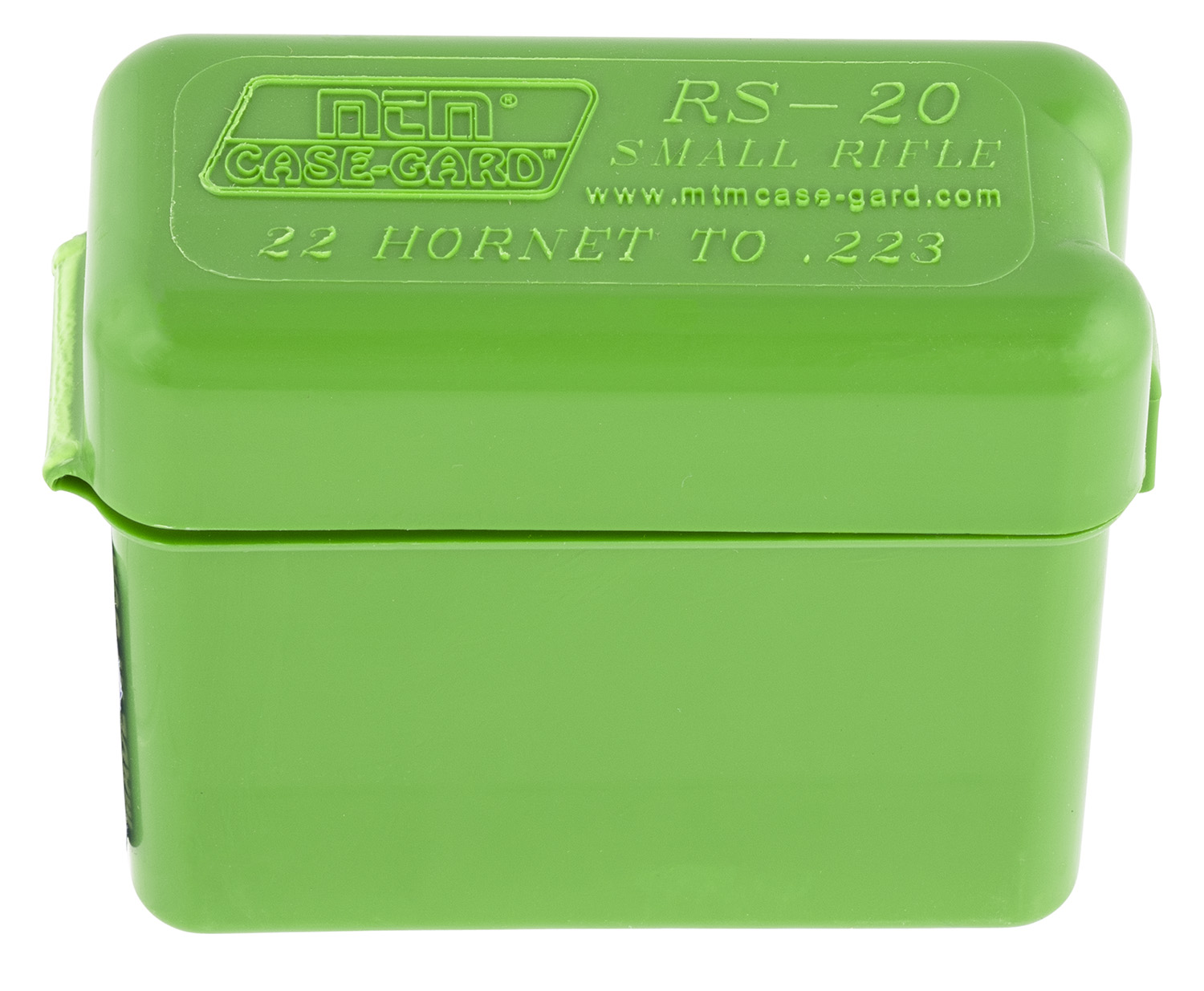 MTM Case-Gard RM2010 Ammo Box Belt Style Multi Caliber Green Polypropylene 20rd