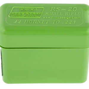 MTM Case-Gard RL2010 Ammo Box Belt Style Multi Caliber Green Polypropylene 20rd