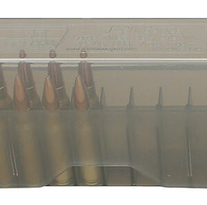 MTM Case-Gard J20L41 Slip-Top Ammo Box Multi-Caliber Clear Smoke Polypropylene 20rd