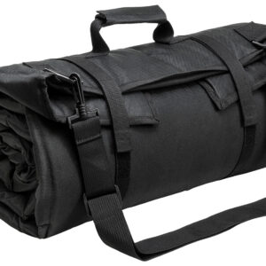 NcStar CVSHMR2957B Roll Up Shooting Mat Black PVC 69"L x 35" H