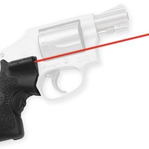 Crimson Trace 011870 Lasergrips Fits S&W J-Frame Round Butt, Red Laser 633nM Wavelength 5mW Output, Black Polymer
