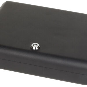 Bulldog BD1128 Pesonal Vault Large Key Entry Black Steel Holds 1 Handgun 11" H x 8.50" W x 2.25" D
