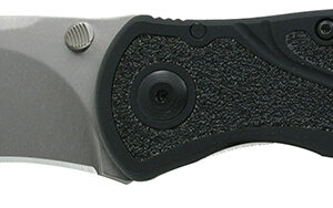 Kershaw 1670S30V Blur 3.40" Folding Drop Point w/Recurve Plain Stonewashed Powder Coated CPM S30V SS Blade Black Anodized Aluminum Handle Includes Pocket Clip