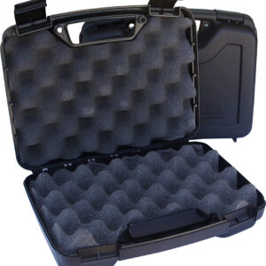 MTM Case-Gard SS-2500 Single Handgun Case Black Polypropylene Holds Handgun w/ 4" Barrel or Less