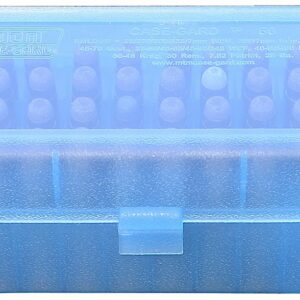 MTM Case-Gard RSLD5024 Ammo Box Flip-Top Multi Caliber Clear Blue Polypropylene 50rd