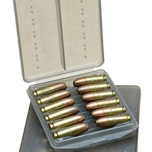 MTM Case-Gard W184541 Ammo Wallet Handgun 45 ACP 18rd Clear Smoke Polymer