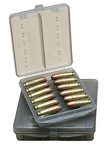 MTM Case-Gard W184541 Ammo Wallet Handgun 45 ACP 18rd Clear Smoke Polymer