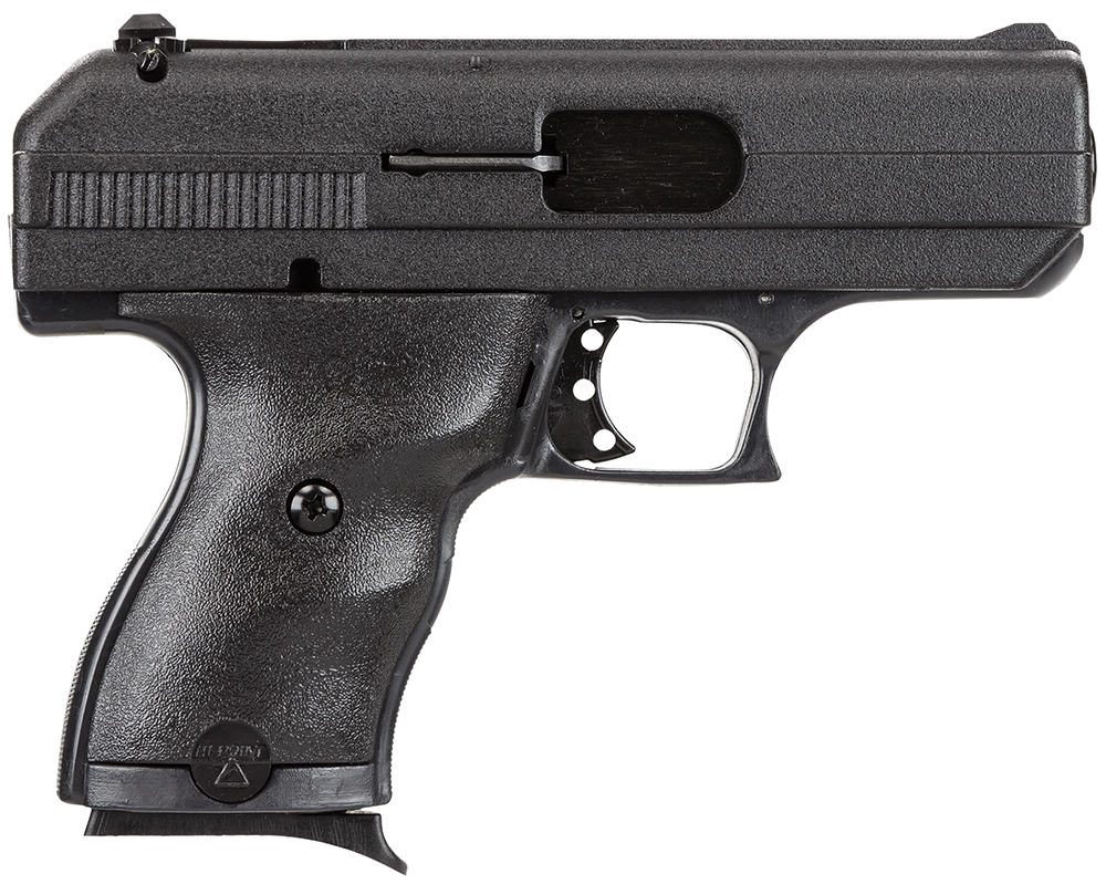 Hi-Point 9NYLOC C9 9mm Luger 8+1 3.50" Black Steel Barrel, Black Powder Coated Serrated Slide, Frame & Polymer Grips, Nylon Holster