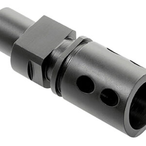 CMMG 57DA5BE Flash Hider Black Steel with M12x1 LH Threads for 5.7x28mm FN PS90