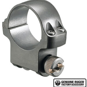 Ruger 90294 4KTG Scope Ring Silver 1" Medium