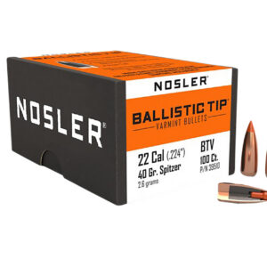 Nosler 39510 Ballistic Tip 22Cal 40gr Spitzer Point 100/Box