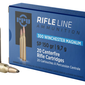 PPU PP3001 Standard Rifle 300WinMag 150gr Soft Point 20 Per Box/10 Case