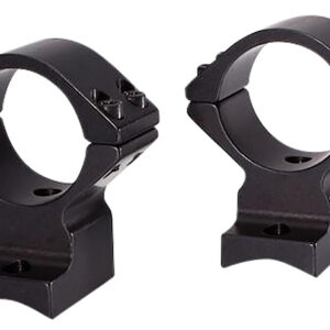 Talley 74X725 Scope Mount/Ring Combo Extended Black Anodized 30mm Tube Savage Round Receiver with AccuTrigger (110 Series/A17/A22) Medium Rings