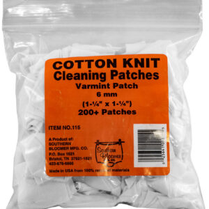 Southern Bloomer 115 Cleaning Patches 6mm Cotton 200 Per Pack