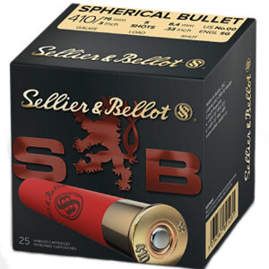 Sellier & Bellot SB410B Hunting 410Gauge 3" 5Pellets 5/8oz Spherical 00Buck Shot 25 Box/20 Case