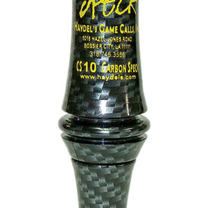 Haydel's Game Calls CS10 Carbon Speck  Open Call Single Reed Specklebelly Sounds Attracts Geese Black Carbon