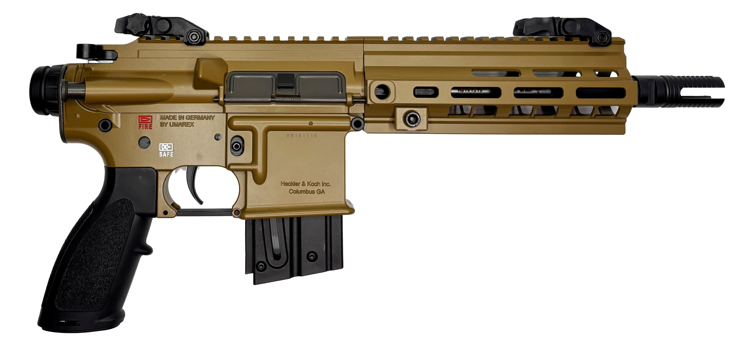 H&K HK416 PISTOL 22LR HK BROWN 8.5IN BARREL 20RD 81000975