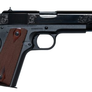 COLT 1911 GOVERNMENT CLASSIC 45ACP 5IN BARREL 7RD BLACK BARLEYCORN TABS GOLD SCROLLED O1911C-CX006T