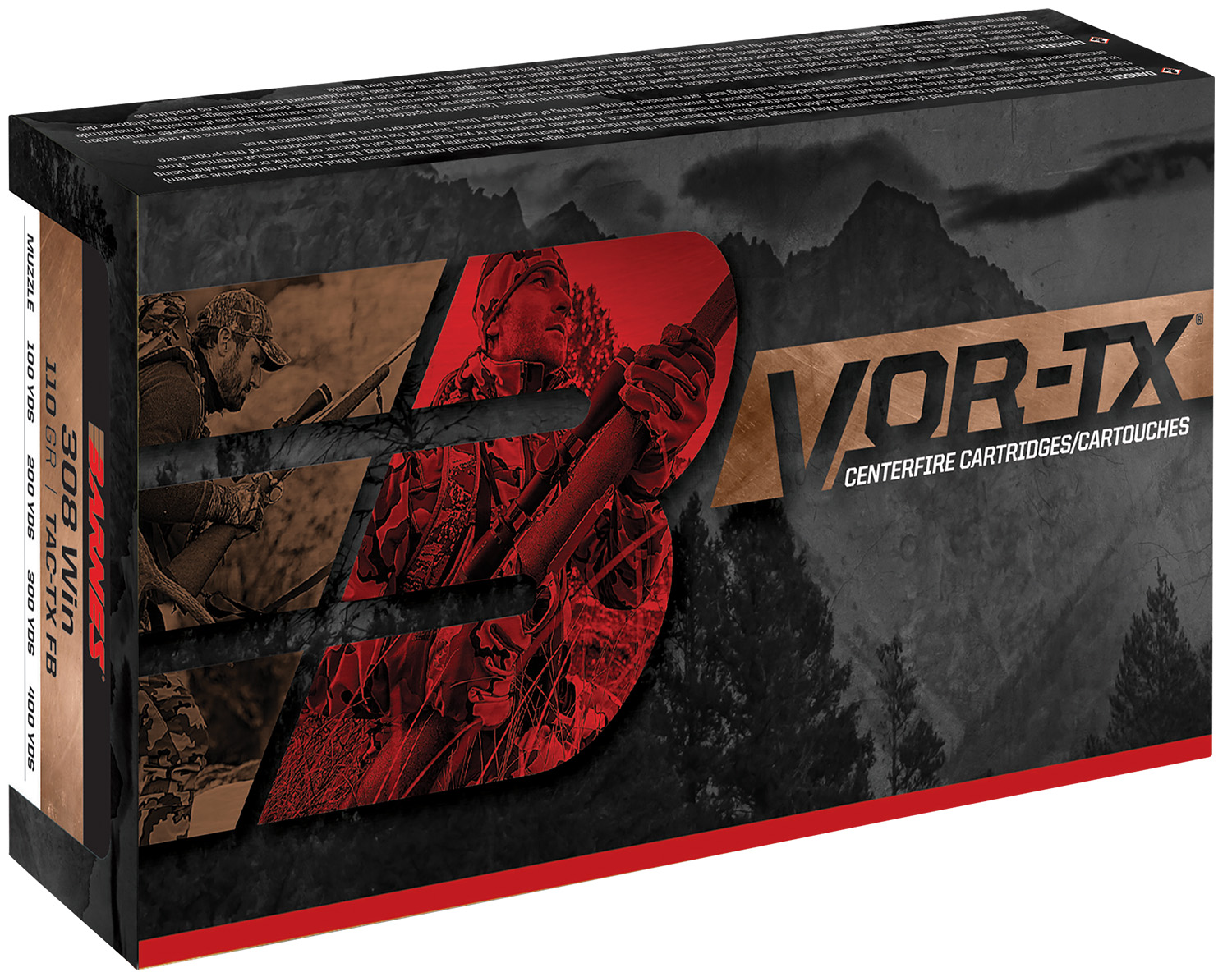 Barnes Bullets 21540 VOR-TX Rifle 308Win 150gr Tipped TSX Boat Tail 20 Per Box/10 Case