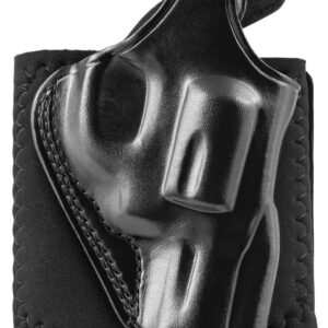 Galco AG158B Ankle Glove  Size Fits Ankles up to 13" Black Leather Hook & Loop Fits S&W J Frame Fits Charter Arms Undercover Right Hand