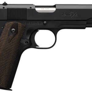 Browning 051802490 1911 A1 *CA Compliant Full Size 22 LR 10+1, 4.25" Matte Stainless Steel Barrel, Matte Black Serrated Slide & Alloy Frame w/Beavertail