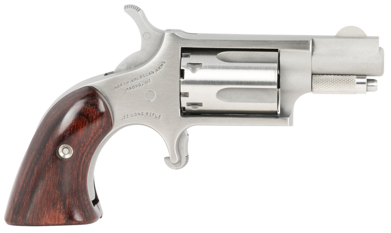 NAA 22LR 1 1/8IN BARREL 5RD SS BOOT GRIP NAA-22LR-GBG