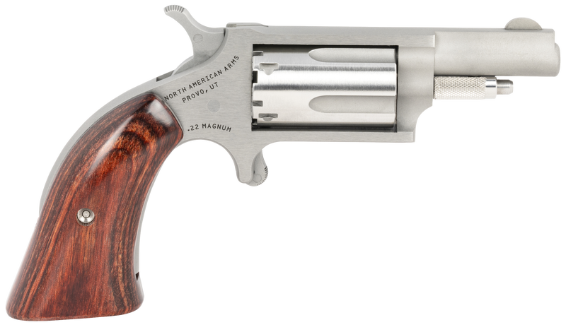 NAA 22 WMR 1 5/8IN BARREL 5RD SS BOOT GRIP NAA-22M-GBG