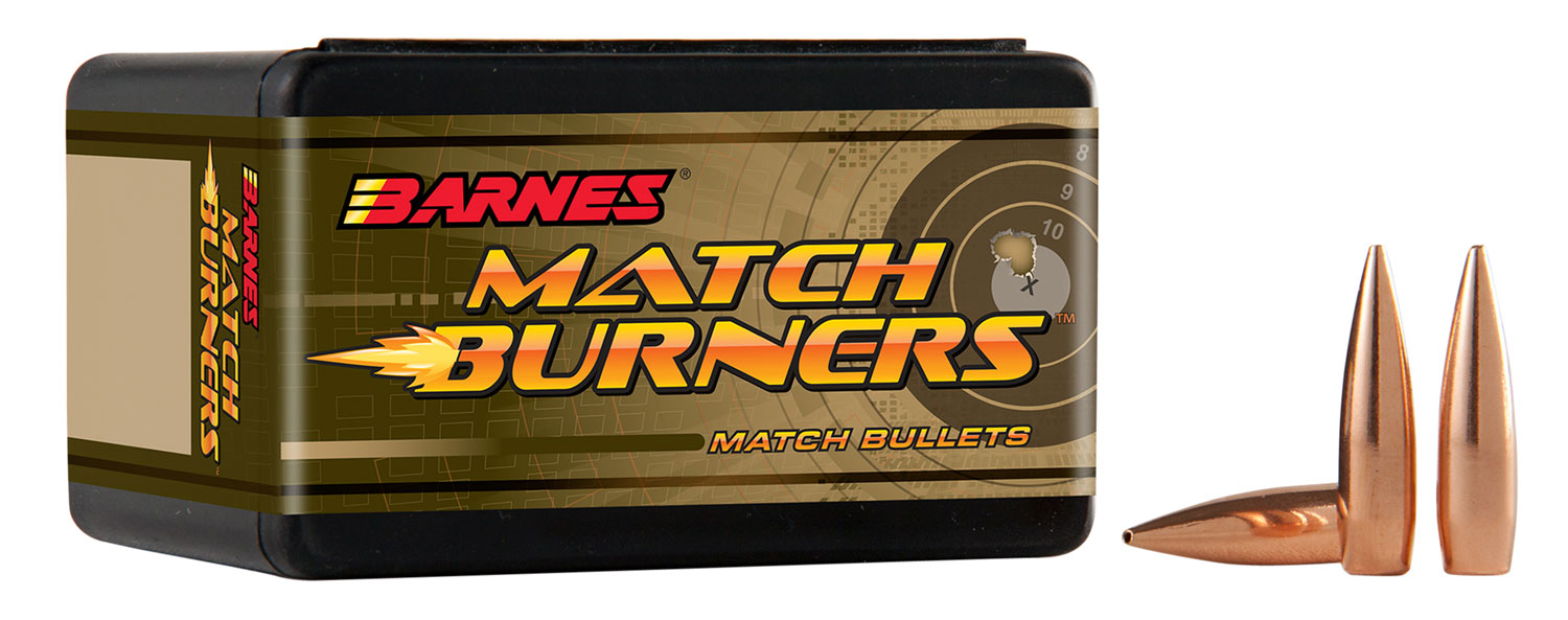 Barnes Bullets 30164 Match Burners 22Cal 85gr Match Burners Boat Tail 100/Box