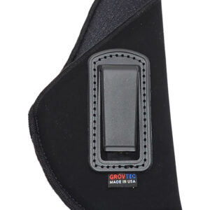GrovTec US Inc GTHL14112R Inside The Pants IWB Size 12 Black Suede Compatible w/Glock 26/27/33 Belt Clip Mount Right Hand