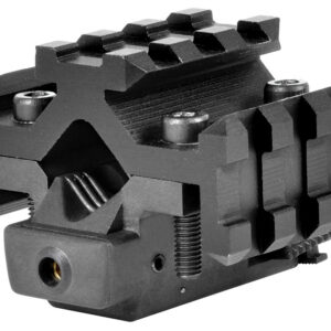 NcStar ATRLS Tri-Rail Universal Barrel Mount Black Anodized Red Laser