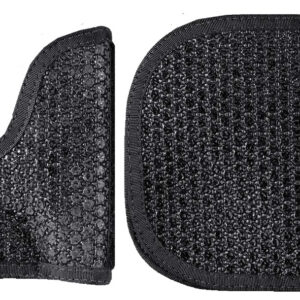 DeSantis Gunhide M44BJ02Z0 Super Fly Pocket Black Rubberized Fabric Pocket Fits S&W J Frame Ambidextrous