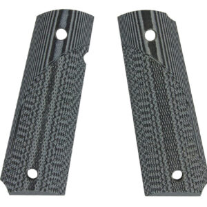 Pachmayr 61001 Tactical Grip Checkered Black & Gray G10 Panels for 1911