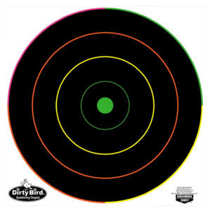 Birchwood Casey 35830 Dirty Bird 12" Bullseye Tagboard Hanging Multi-Color 10 Pk.