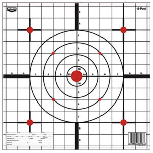 Birchwood Casey 37213 EZE-Scorer 12" Bullseye Paper Hanging Black/White 13 Per Pkg