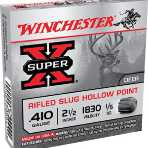 Winchester Ammo X41RS5VP Super X 410Gauge 2.50" 1/5oz Rifled Slug Shot 15 Per Box/10 Case *Value Pack