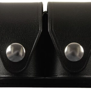 HKS 203PLBN SpeedLoader Case Double Black Large Hytrel Belt Loop Fits S&W/Ruger/Colt/Taurus/Dan Wesson Belts 2.25" Wide