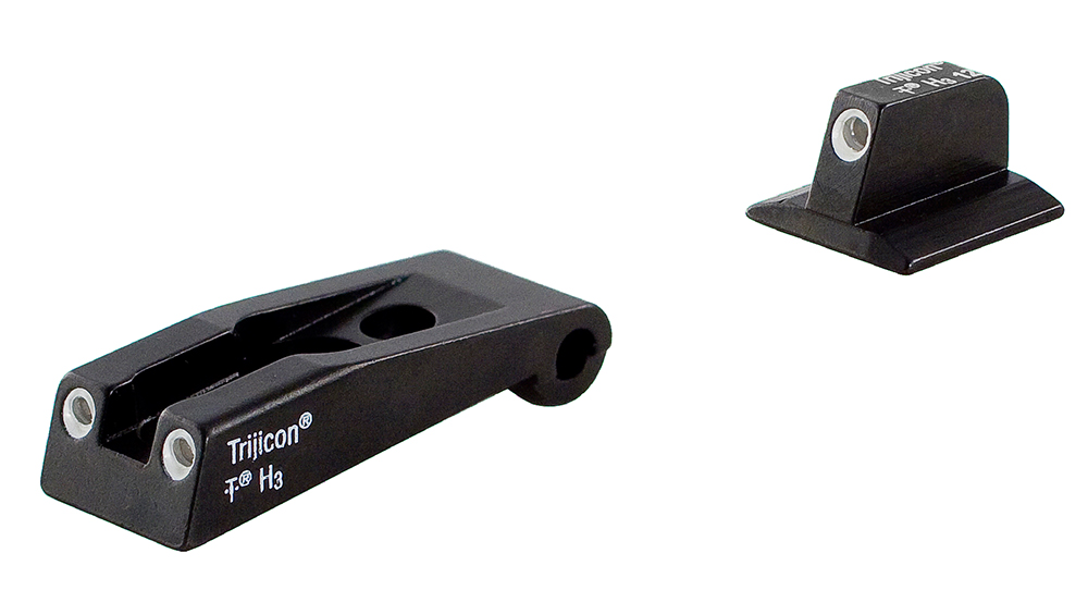 Trijicon 600590 Bright & Tough Night Sights Green/Tritium White Outline Front Sight-Green/Tritium White Outline Rear Sight Ruger SR9/SR9C/SR40