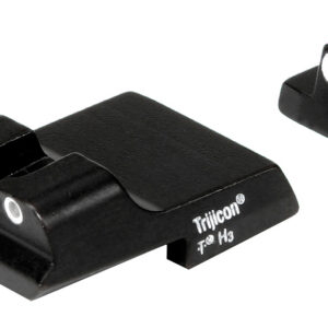 Trijicon 600437 Bright & Tough Night Sights Green/Tritium White Outline Front Sight-Green/Tritium White Outline Rear Sight Smith & Wesson 1911
