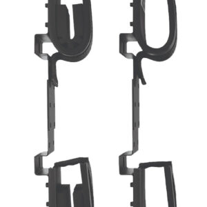 Rugged Gear 10065 Screw Mount Double Hook Black Steel Holds 2 Rifle/Shotgun
