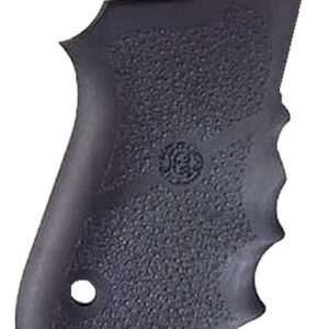 Hogue 69000 Rubber Grip Black Rubber with Finger Grooves for S&W 6906, Shorty 40, 4013 TSW