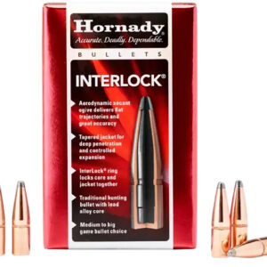 Hornady 3040 InterLock 30 Cal .308 165 gr Soft Point 100 Per Box/ 15 Case