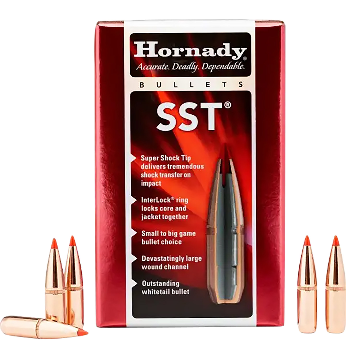 Hornady 28302 SST 7mm .284 154 gr Super Shock Tip 100 Per Box/ 15 Case