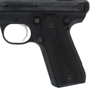 Hogue 82090 Grip Panels Diamond Checkering Black Rubber for Ruger Mark III 22/45