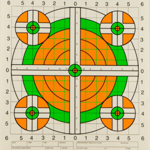 Champion Targets 45761 Score Keeper Bullseye Paper Hanging 100 yds Rifle 14" x 18" Green/Orange 12 PK
