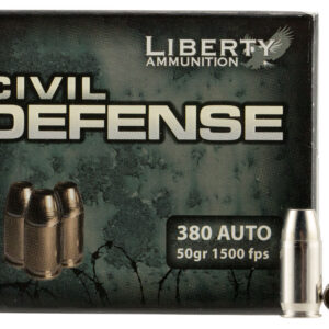 Liberty Ammunition LACD380023 Civil Defense 380ACP 50gr Lead Free Fragmenting Hollow Point 20 Per Box/50 Case