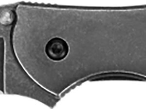 Kershaw 1660BLKW Leek 3" Folding Drop Point Plain Black DLC 14C28N Steel Blade Blackwash 410 Stainless Steel Handle Includes Pocket Clip