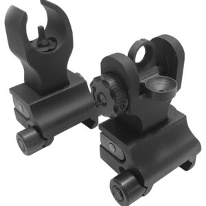 Samson FFSFRSPKG Sight Set Black Anodized Folding HK Front, A2 Rear for AR-15