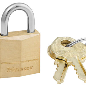 Master Lock 120D Padlock Open With Key Gold Brass